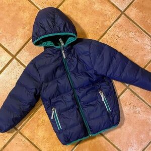 NWOT Reversible puffer, 6-7yrs